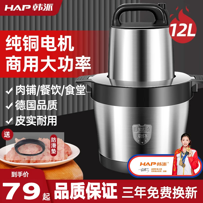 大功率打蒜泥电动料理搅拌机韩派