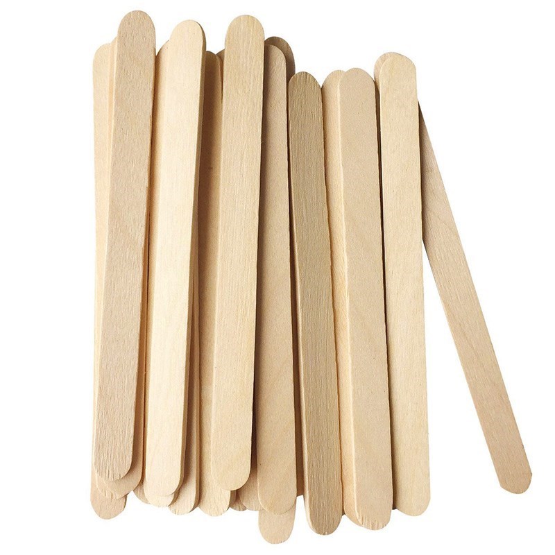 50 Pcs Craft Sticks Ice Cream Sticks Wooden Popsicle Sticks