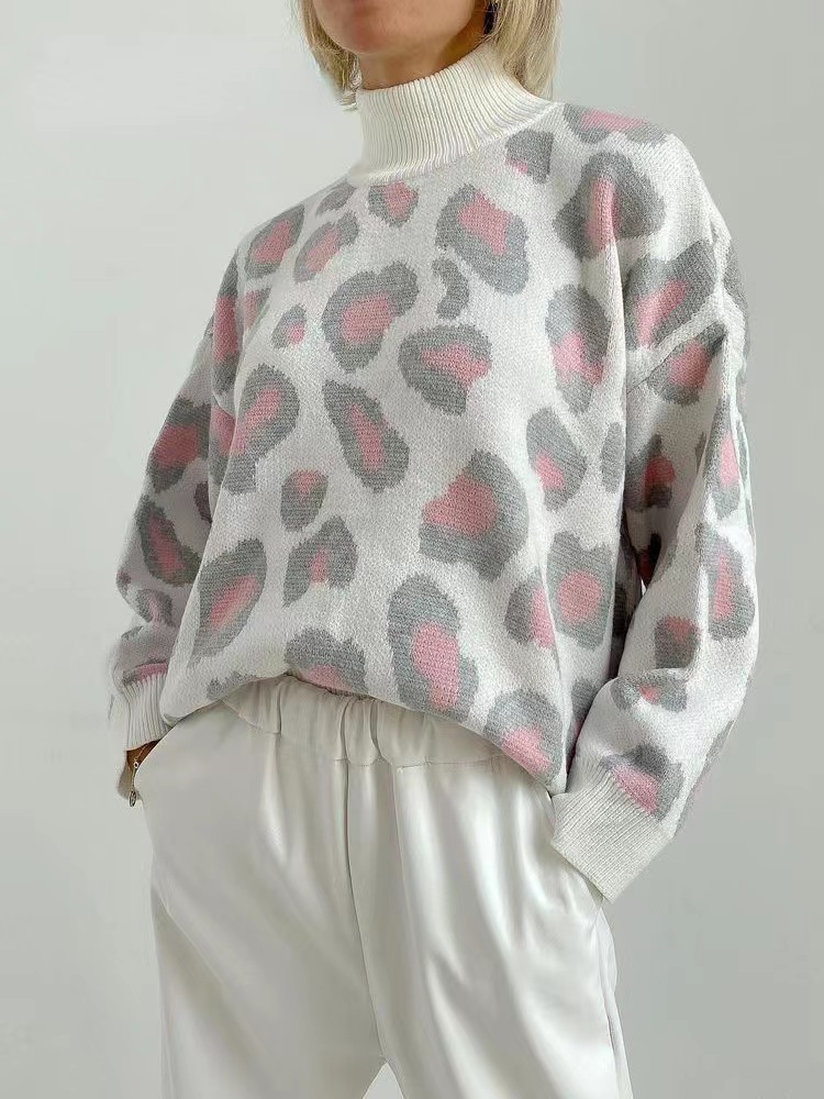 2022秋冬针织上衣时尚内搭半高领毛衣 Half turtleneck sweater