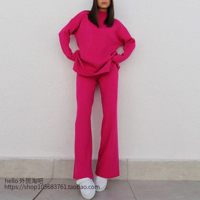 欧美时尚针织半高领长袖