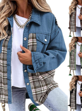 Autumn winter tops women loose coat ladies jacket overcoat女