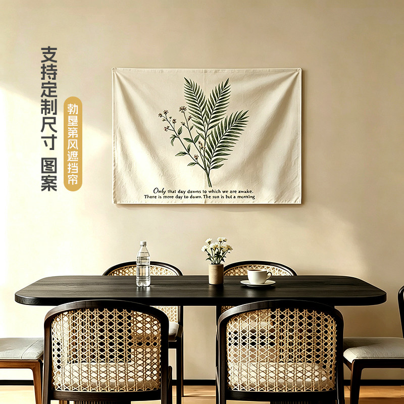 电表箱装饰画布帘遮丑挂帘遮丑帘图片