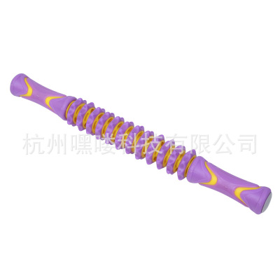 肌肉按棒软胶狼牙棒滚轴筋膜放松擀腿棒瑜伽瘦小腿经络滚轮