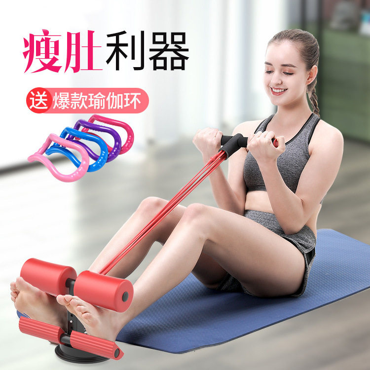 跨境压脚器居家宿舍锻炼拉伸健身便携式手拉式压脚器厂家现货