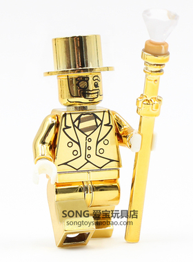 第三方小人仔全套绝版新款品高抽抽乐小金人MrGold版第三方电镀