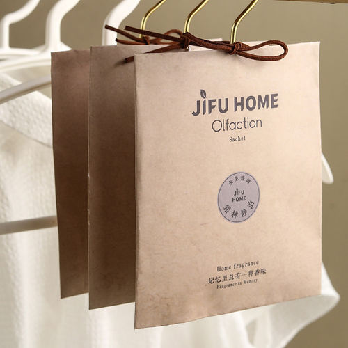 jifu林栖牛皮纸衣橱柜香薰香包