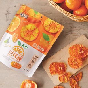 韩国进口济州岛柑橘片巧克力果脯即食休闲网红零食免税店同款