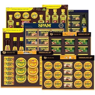 韩式礼盒春节节日走亲访友金枪鱼午餐肉罐头海苔食用油零食礼盒