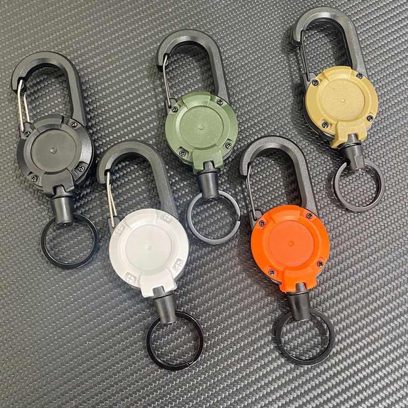 伸缩易拉扣便携钥匙扣链裤腰挂扣