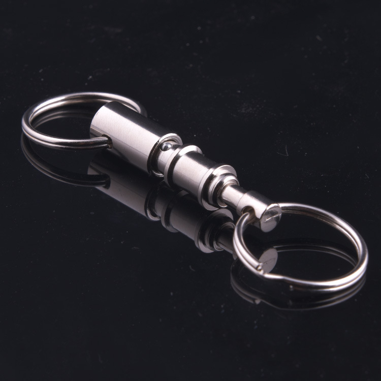 快速可卸扣双环钥匙扣户外钥匙环