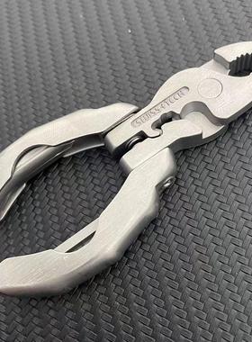 瑞士科技多功能迷你龟背钳9合1折叠口袋钳子螺丝刀EDC工具钳组合