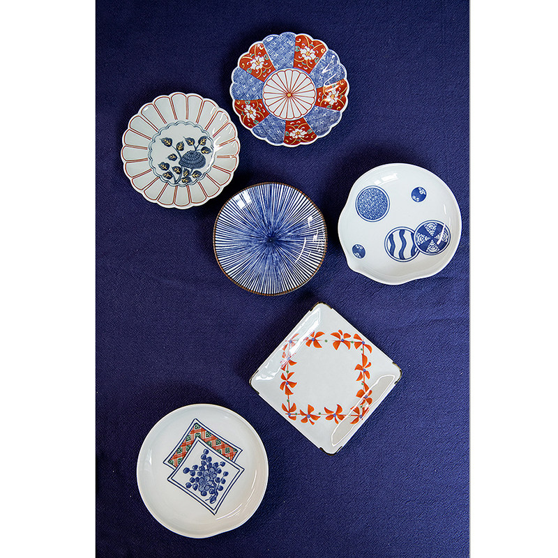 现货日本原装进口有田烧手绘小碟套装花型调味蘸酱碟小菜盘子