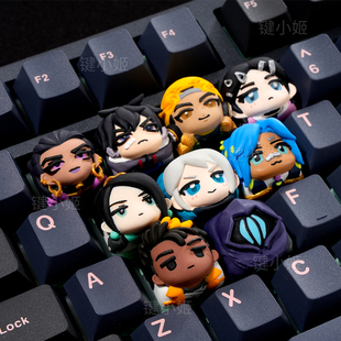 键小姬无畏契约暮蝶个性创意DIY树脂键帽瓦洛兰特专用单个键帽ESC