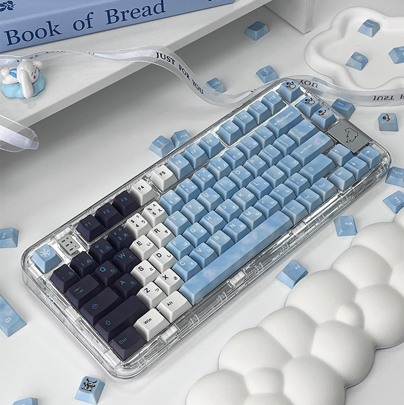 键小姬雪女主题个性热升华定制侧刻透光机械键盘键帽68/87/108,电脑硬件/显示器/电脑周边,键帽,淘宝优惠券,粉丝福利购,淘宝优惠卷