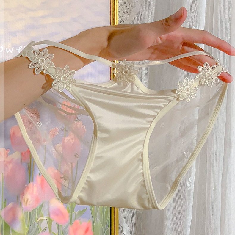 时尚中腰锦纶女性感女内裤