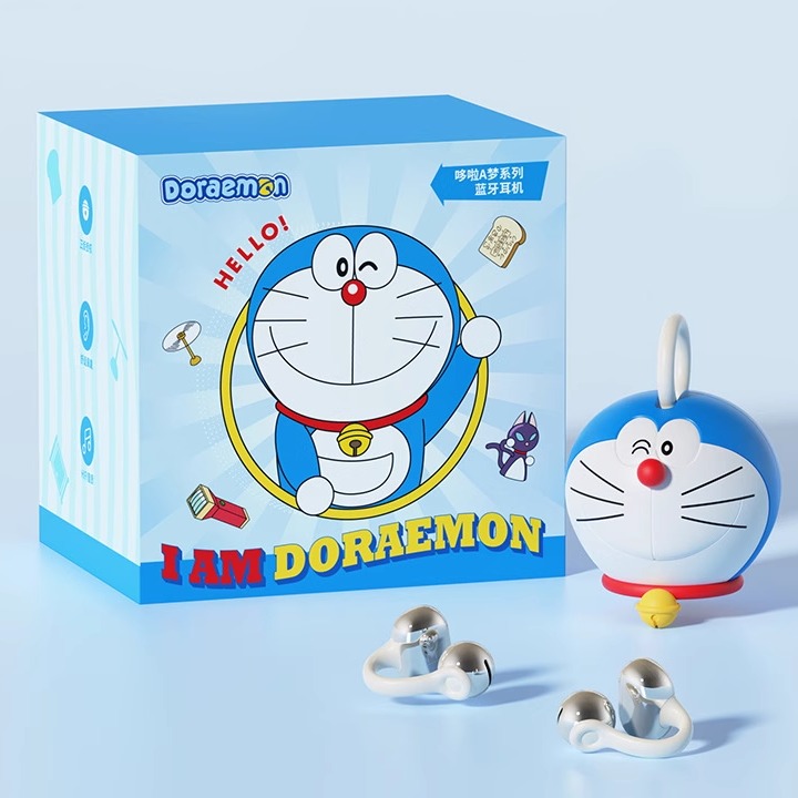 多啦A梦OWS式蓝牙耳机