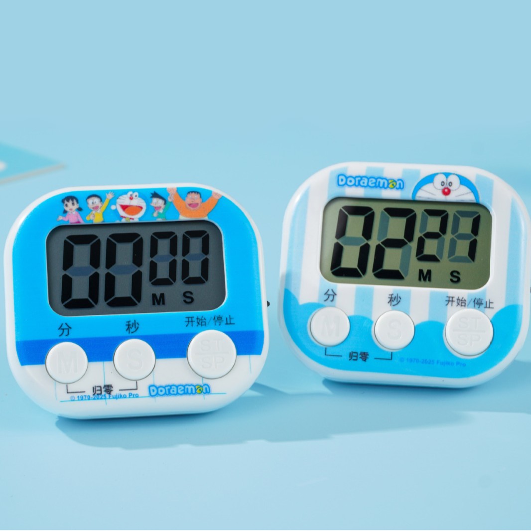 叮当猫磁吸电子定时闹钟