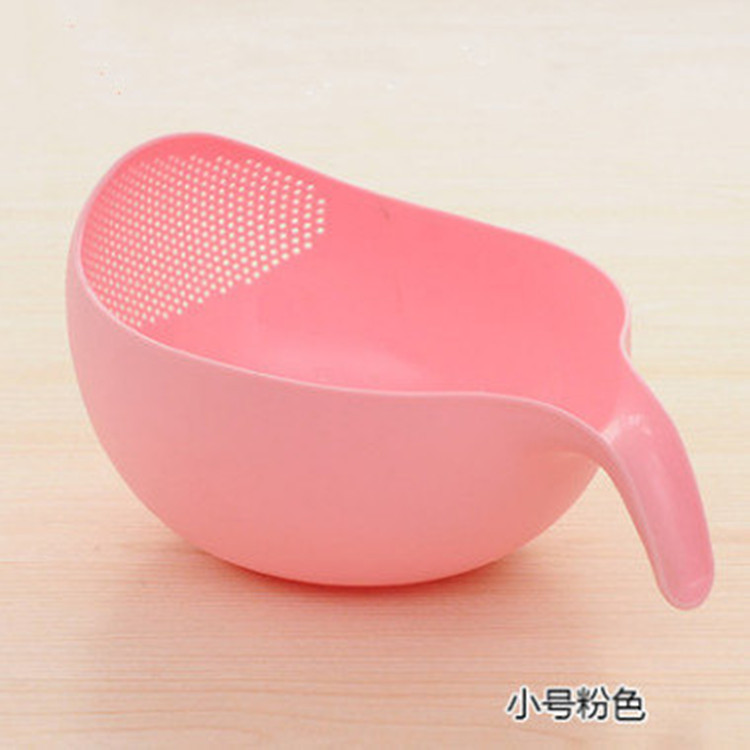 厨房沥水篮淘米盆塑料洗菜篮加厚带手柄洗米筛淘米器水果篮淘米箩