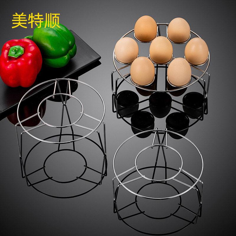 不锈钢蒸架电饭锅高压锅高脚隔水蒸菜架迷你小蒸格蒸饭蒸锅内架子