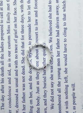 闭口小花小众设计戒指