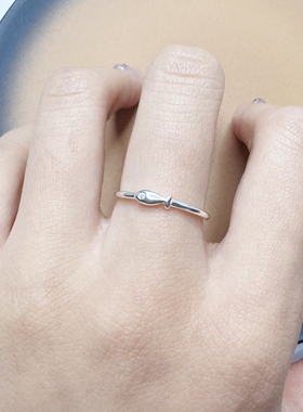 S999足银《游弋小鱼》锦鲤戒指