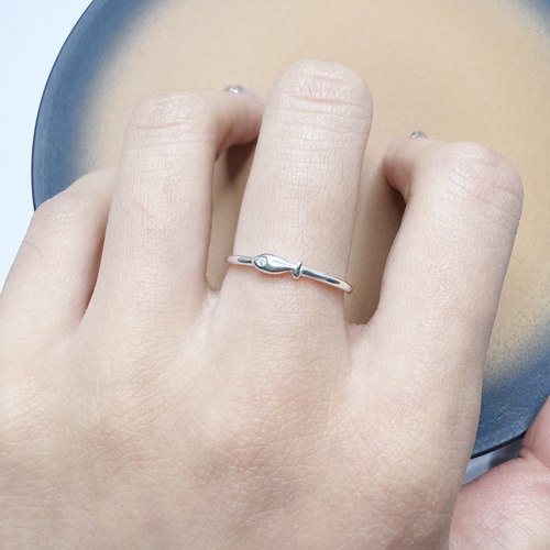 S999足银《游弋小鱼》锦鲤戒指