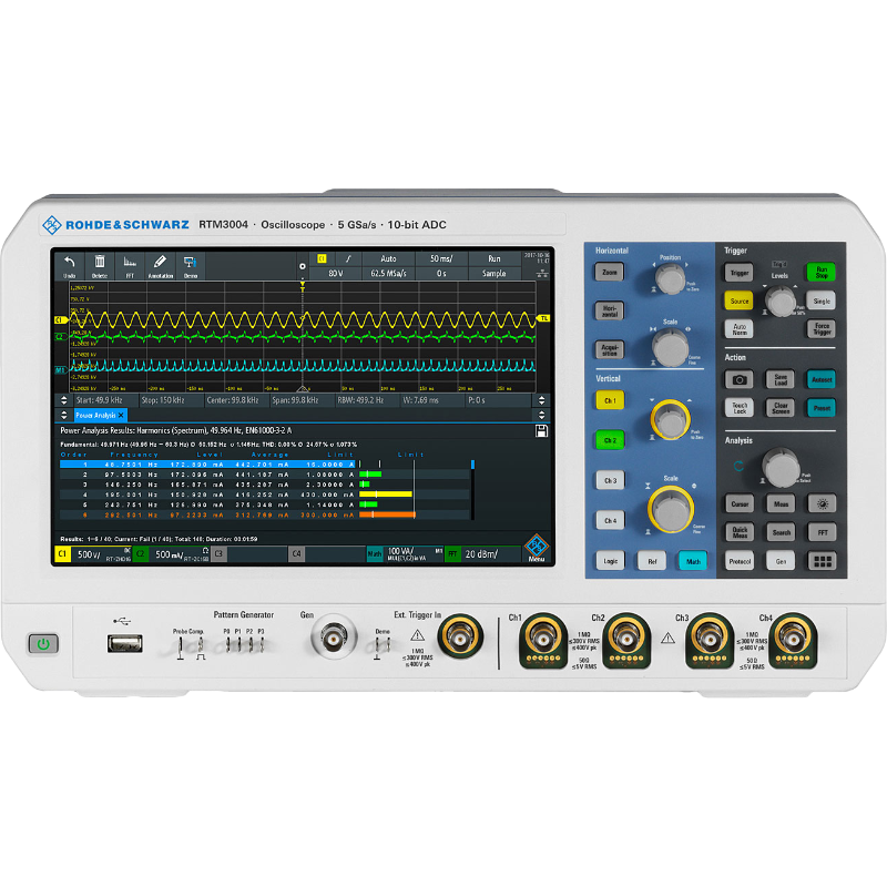 R&S罗德与施瓦茨RTM3004 3002+RTM-B245 2210 2410 223 243示波器