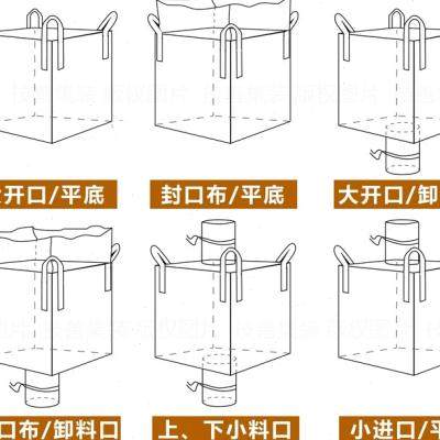 新款吨包袋加厚耐磨吊袋 固废兜包袋 立体布袋土方砂石集运袋吨款