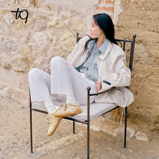 Talitaqoom花园系列2026春季新款立体刺绣花瓣底软底德训鞋tq女鞋