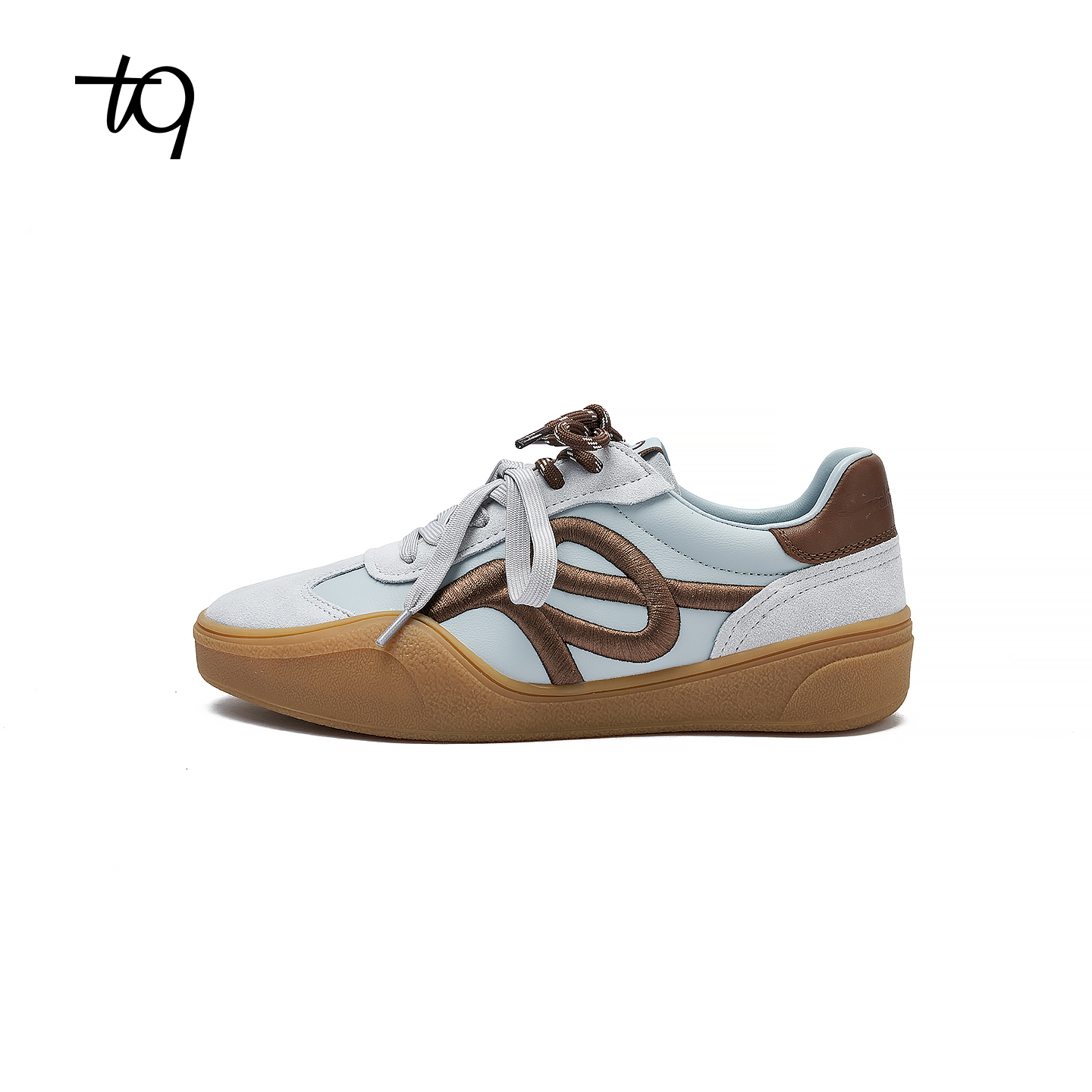 Talitaqoom焦糖系列2026春季新款新色刺绣复古厚底德训鞋休闲tq女