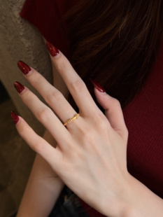 5D时来运转黄金戒指999足金