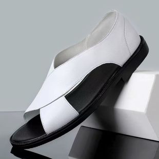 皮凉鞋 外穿罗马鞋 男大码 夏季 软底防滑 4748休闲男鞋 跨境男士