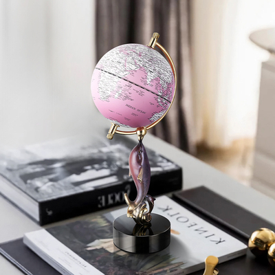 深海回响创意地球仪摆件可发光客厅玄关卧室装饰品礼品送朋友礼物