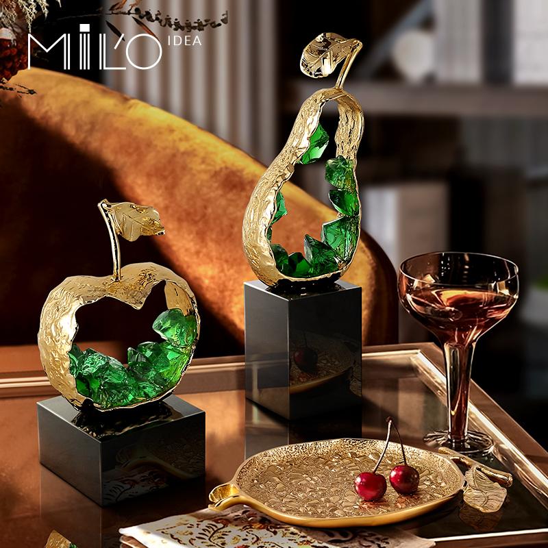 创意客厅摆件米洛思维晶石轻奢