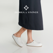 包头拖鞋 DV25新款 厚底内增高牛皮勃肯鞋 女DUOHUA&VIVINER