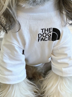 狗狗短袖T恤夏季黑白色纯棉透气薄款博美泰迪金毛大中小型犬服饰