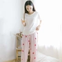 Quần lụa lụa nhân tạo Quần cotton cotton lụa pyjama quần nữ mùa hè bảy điểm đèn lồng điều hòa không khí quần muỗi người lớn phần mỏng mặc - Quần tây quần âu nữ