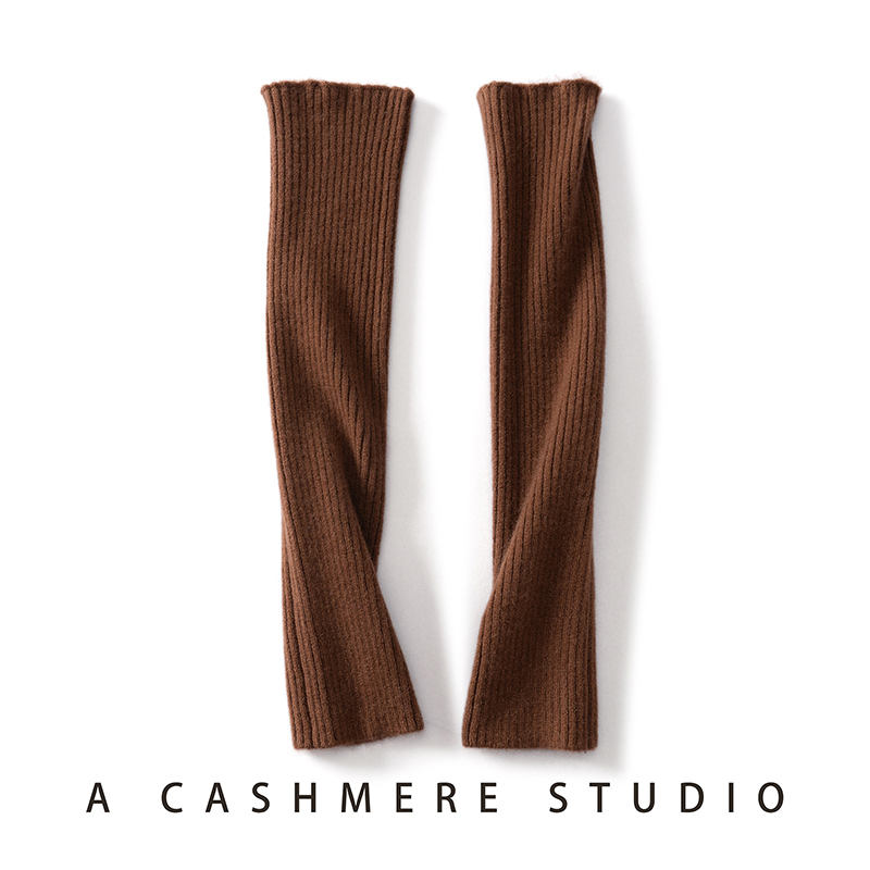 秋冬加厚保暖纯山羊绒堆堆袜套