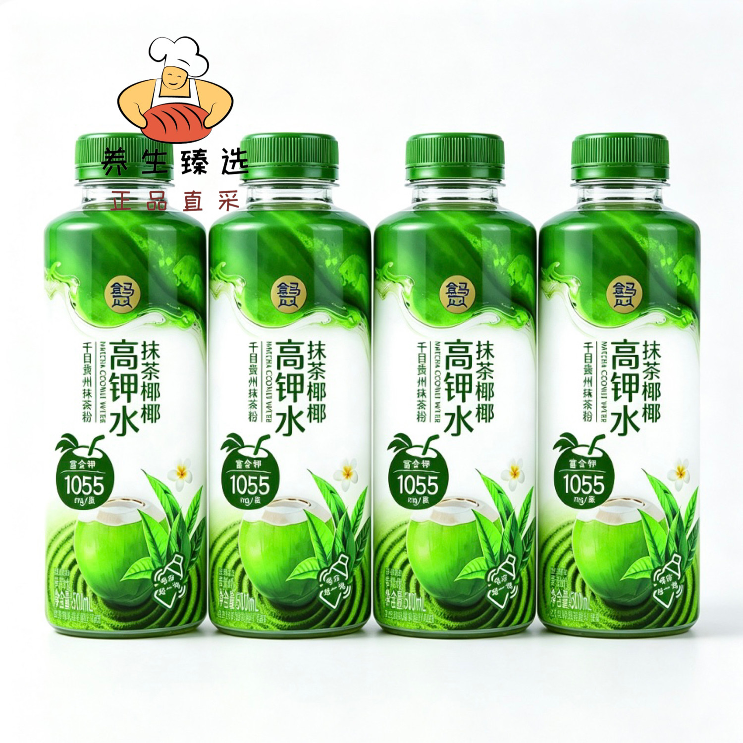 盒马抹茶椰椰高钾水500ml*4瓶