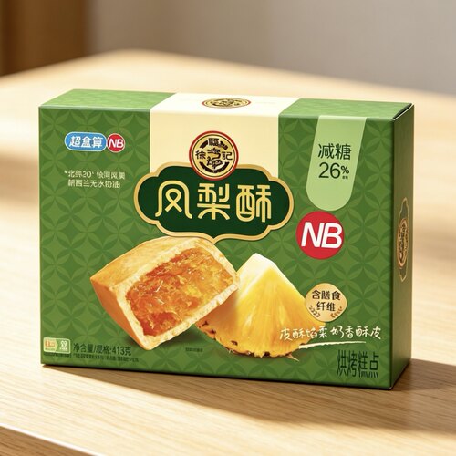 NB徐福记联名款减糖凤梨酥盒装