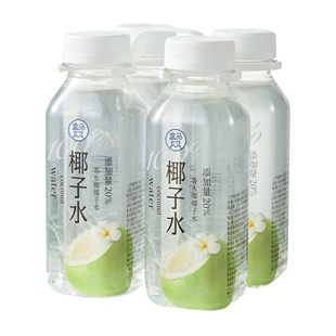 盒马100%椰子水300ml*4瓶含钾口感清爽甘甜含电解质零脂肪运动