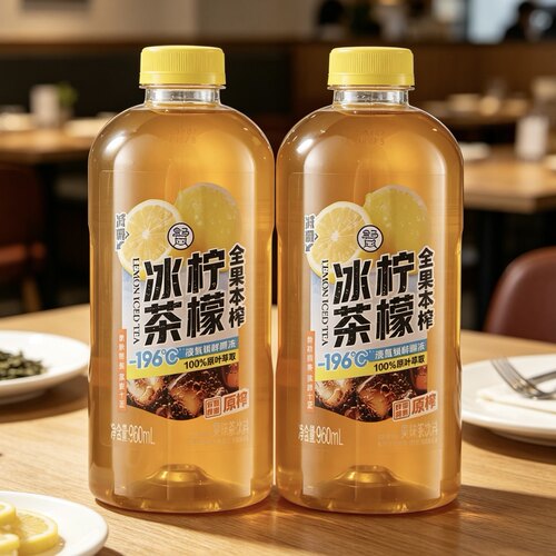 盒马全果本榨柠檬冰茶减糖960ml