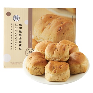 盒马低GI核桃全麦欧包【480g】真材实料绵软柔韧嚼劲十足轻食健身