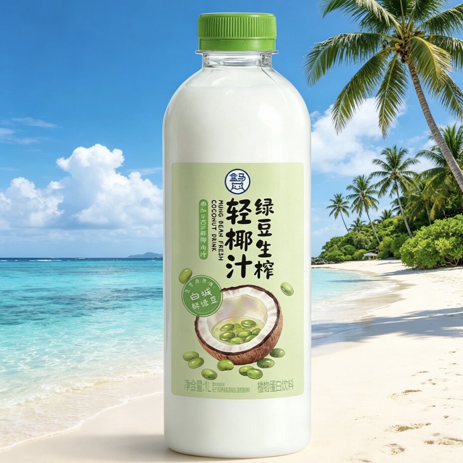 盒马绿豆生榨轻椰汁1L