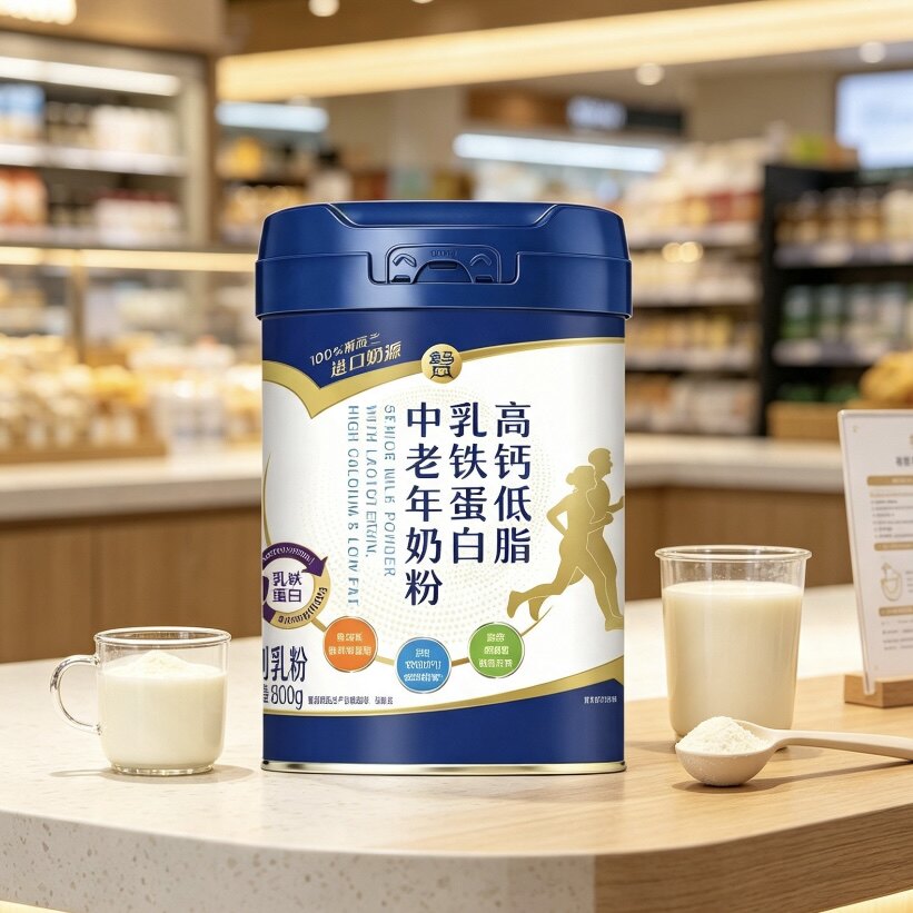 盒马高钙低脂乳铁蛋白中老年奶粉