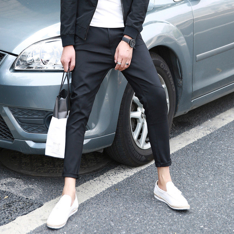 Thin section 9 man trousers Korean Edition Trend Versatile new pattern Self cultivation Feet summer leisure time Western-style trousers Ninth pantsin the Men's clothing, Casual pants  category - from Buy2taobao.com to provide professional Taobao agent buy service