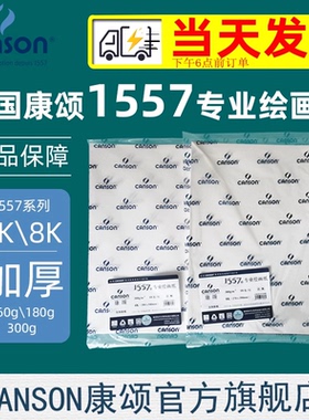 康颂1557专业绘画纸300克素描纸水彩纸钢笔画针管笔画纸炭笔马克笔用纸手工纸法国进口纸