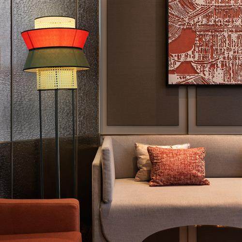 现代中式落地灯日式铁艺落地台灯客厅卧室走廊包厢LED立式落地灯