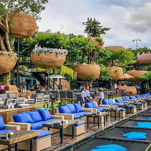 户外藤编鸟巢卡座悬挂座椅套件树上餐厅沙发景区民宿网红打卡道具