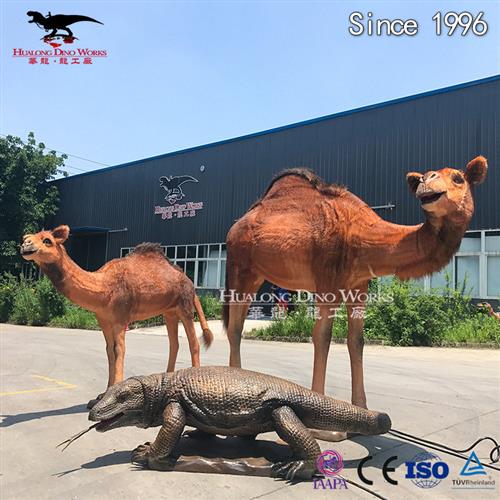 机械模型电动设计仿真动物大型工厂不夜城中庭新款创意摆件